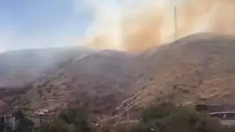 Baykan'daki orman yangını yerleşim alanlarını tehdit etti