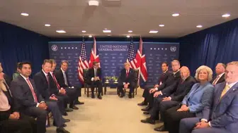 Trump, İngiltere Başbakanı Burnham ile Birleşmiş Milletler'de Görüştü