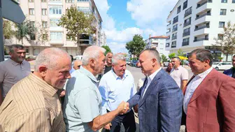 Karamürsel’de vatandaşlarla buluşan Büyükakın, projeleri anlattı