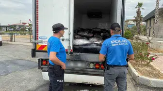 İzmir’de kaçak avlanan 3 ton mavi yüzgeçli orkinos ele geçirildi