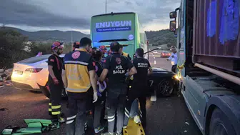 İstanbul-İzmir otoyolunda zincirleme trafik kazası meydana geldi