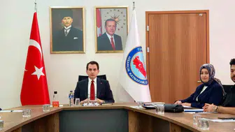 Hisarcık'ta ihtiyaç sahiplerine sosyal yardım çalışmaları değerlendirildi