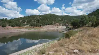 Ankara'nın barajlarında doluluk oranları dron ile belgelendi