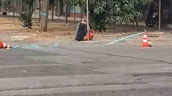 Gaziantep’te yol kenarındaki şüpheli çanta fünye ile patlatıldı