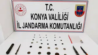 Konya'da jandarmadan tarihi eser kaçakçılarına operasyon