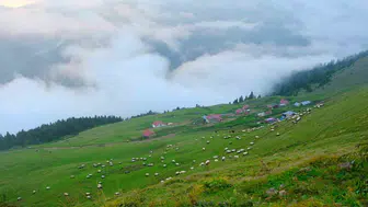 Çetlüce yaylasında sis denizi ve büyüleyici gün batımı deneyimi