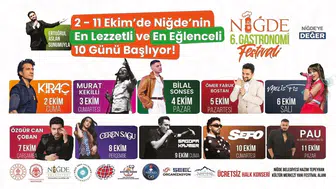 Niğde gastronomi festivalinde lezzet şöleni başlıyor