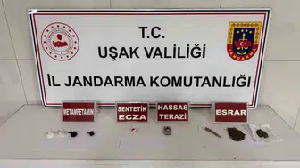 Uşak’ta jandarmadan uyuşturucu operasyonunda 4 kişi tutuklandı