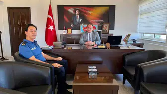 Bolvadin'de yeni emniyet müdürü tayyar arıkan göreve başladı