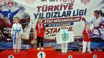 Körfezli karateciler Türkiye şampiyonasında büyük bir başarıya imza attı