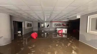 Trabzon’da sağanak yağmur sonrası hayat durma noktasına geldi