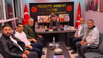 Akkaya ailesi MHP Tavşanlı İlçe Başkanlığı'nı ziyaret etti