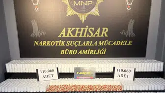 Manisa'da uyuşturucu operasyonu: 110 bin sentetik hap ele geçirildi