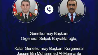 Türk ve Katar genelkurmay başkanları arasında önemli görüşme