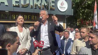 Özgür Özel'in Edirne ziyaretinde dikkat çeken gaflar: CHP ve İYİ Parti karıştı