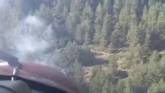 Bolu'da anız yangını ormanı tehdit ediyor: Ekipler seferber edildi
