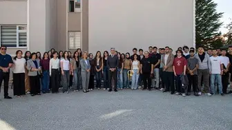 Ebyü rektörü kuyrukluyıldız, tıp fakültesi öğrencileriyle buluştu