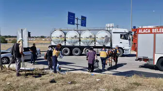 Çorum'da kavşakta meydana gelen kazada 5 kişi yaralandı