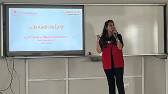 Uşak'ta öğrencilere gıda kaybı ve israfı eğitimi verildi