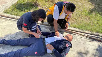 112 Acil Çağrı Merkezi personeline yangın güvenliği eğitimi düzenlendi