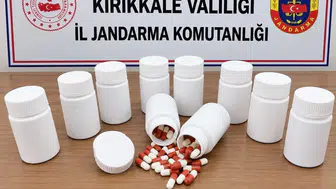 Kırıkkale'de jandarma operasyonunda 539 sentetik hap ele geçirildi