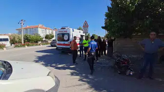 Karaman'da hafif ticari araç ile motosiklet çarpıştı: 1 yaralı
