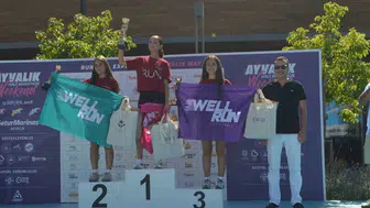 Ayvalık kurtuluş yarı maratonu renkli görüntülerle tamamlandı