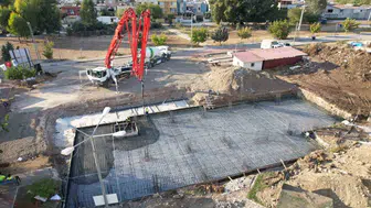 Emek Mahallesi'ne kazandırılacak taziye evi ve kültür merkezi temeli atıldı