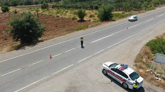 Kilis'te dron destekli trafik denetimi ile güvenlik artırıldı