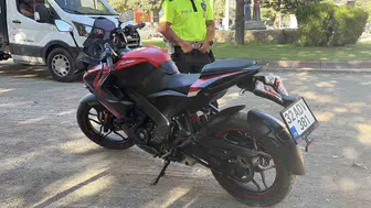 Elazığ'da abart egzozlu motosikletle ilgili polis denetimi: 21 bin lira ceza