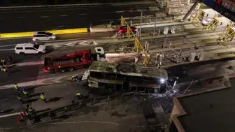 Kuzey Marmara Otoyolu’nda yolcu otobüsü alevlere teslim oldu