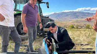 Kemah'ta mermerli köyünün sulama hattı projeleri hız kazanıyor