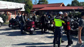 Çaycuma'da motosiklet sürücülerine yol güvenliği için eğitim verildi