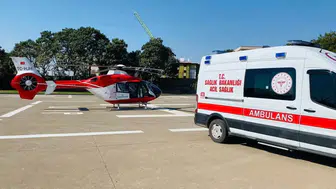 Şırnak’taki travma geçiren bebek, Diyarbakır’a helikopterle sevk edildi
