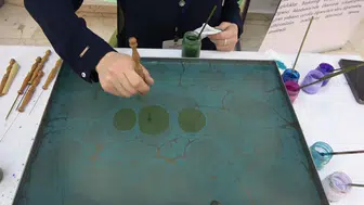 Ebru sanatında yeni bir parlayan yıldız: Büşra Sayi Çelik'in ilham veren hikayesi