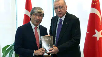 Cumhurbaşkanı Erdoğan, Doktor Patrick Soon-Shiong’u Türkevi’nde kabul etti