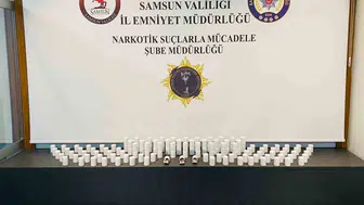 Samsun'da uyuşturucu operasyonunda 10 bin 104 sentetik ecza hap ele geçirildi