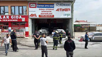 Sivas'ta toptancılar sitesinde patlama meydana geldi