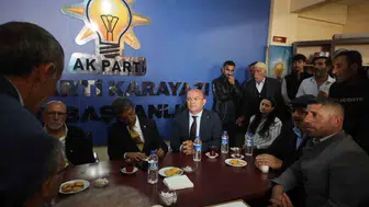 Kayhan Türkmenistanı, Karayazı'da esnaf ve vatandaşlarla bir araya geldi