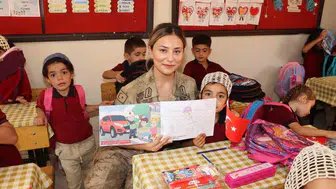 Jandarma ekipleri Sason'da öğrencileri ziyaret etti