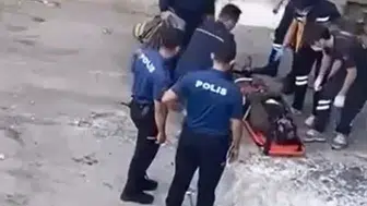 Polisten kaçan kadın dereye atlayarak ayağını kırdı