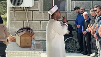 Bartın'da trafik kazasında hayatını kaybeden bebeğin cenazesi