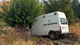 Bingöl'de kontrolden çıkan minibüs ağaca çarptı, 3 kişi yaralandı
