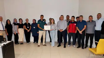 Dinar'da hastane personeline su verimliliği hakkında bilgilendirme yapıldı