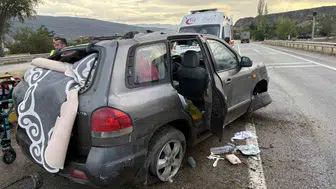 D100 karayolunda yağış nedeniyle kaza: 3 kişi yaralandı