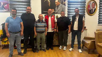 İHA muhabirleri, yangında yaralanan İtfaiye Daire Başkanı Ergelen’i ziyaret etti