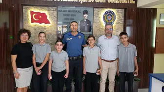 Yenipazar'da öğrenciler emniyet teşkilatıyla buluştu