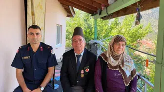 Bilecik'te jandarmadan şehit yakınları ve gazilere ona vefa ziyareti