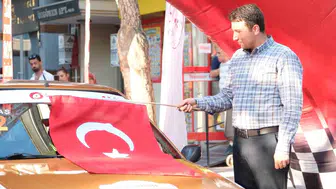 Buharkent tırmanma yarışı seremonik start ile başladı