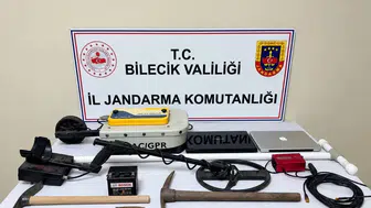 Bilecik'te 4 kişi define ararken suçüstü yakalandı